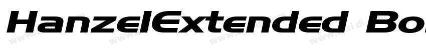HanzelExtended Bold字体转换
